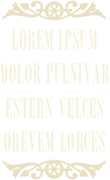￼
Lorem Ipsum
Dolor Pulnivar
Estern Velces
Orevem Lorces
￼